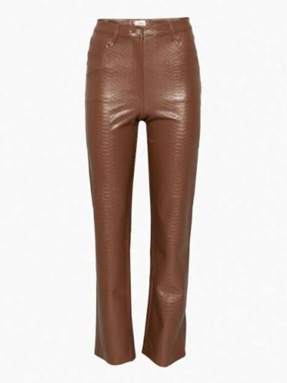 The Melina Pant Faux Brown Leather